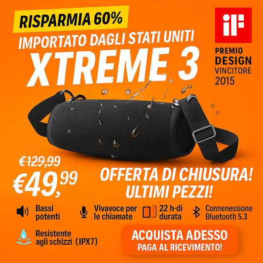 OLD 🔊 POTENZA E SUONO INCREDIBILE L'ALTOPARLANTE XTREME 3 XL È ARRIVATO +1 Anno di Abbonamento a Spotify Premium Gratis 🔥