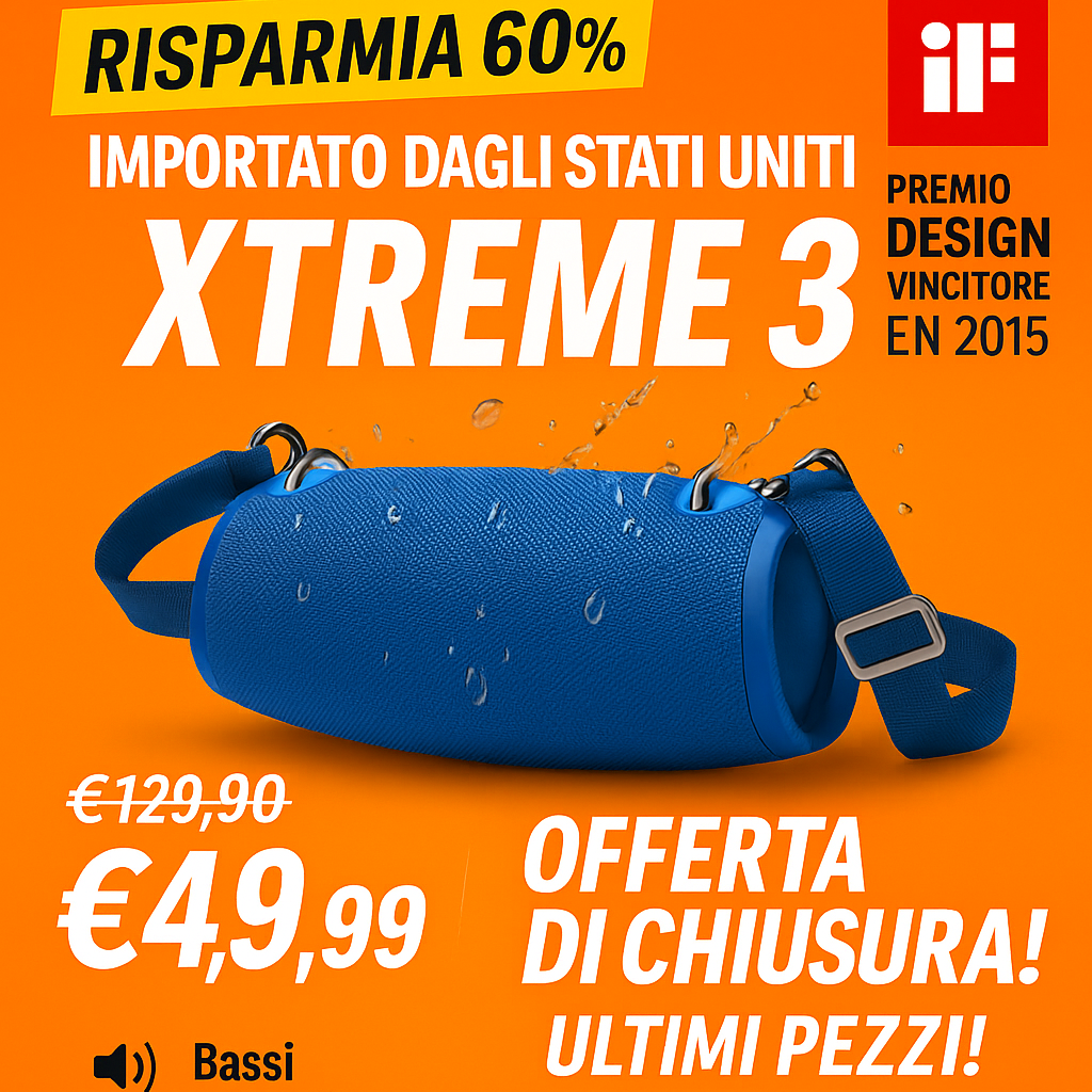 OLD 🔊 POTENZA E SUONO INCREDIBILE L'ALTOPARLANTE XTREME 3 XL È ARRIVATO +1 Anno di Abbonamento a Spotify Premium Gratis 🔥